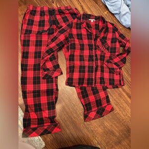 Plaid Pajamas - Red and Black